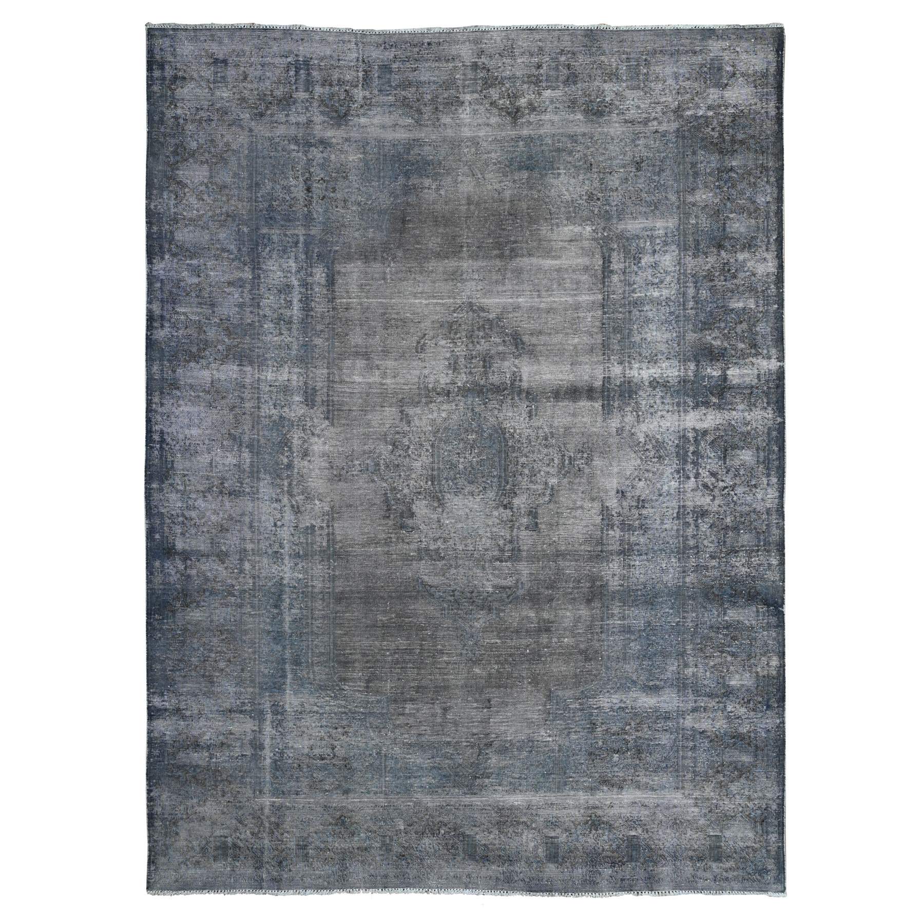 Transitional Wool Hand-Knotted Area Rug 7'11